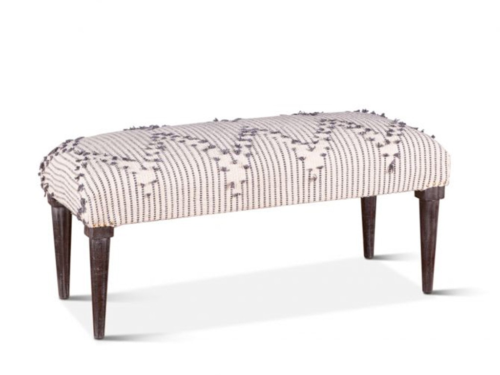 Home Trends & Design Marrakech 42 Upholstered Handloom Durry Accent Bench FMK-BN42DF