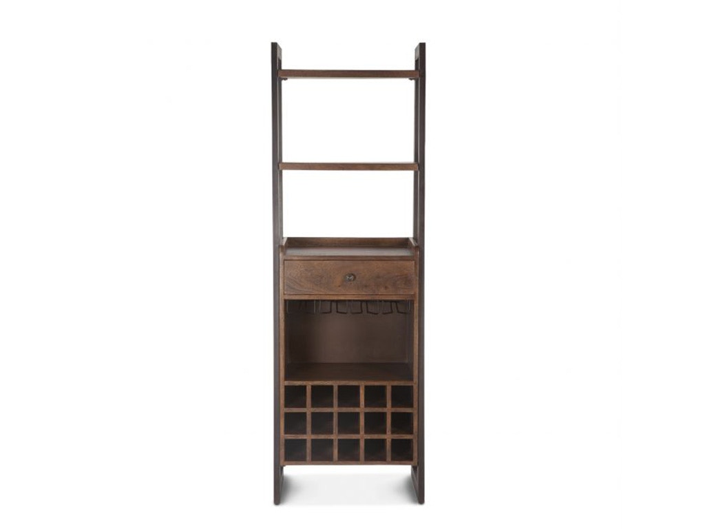 Home Trends & Design Mozambique 24 Wide Bar Cabinet Walnut FMZ-BC24