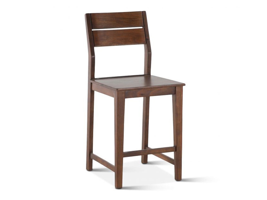 Home Trends & Design Mozambique Wooden Counter Chair Walnut FMZ-CCTHWN
