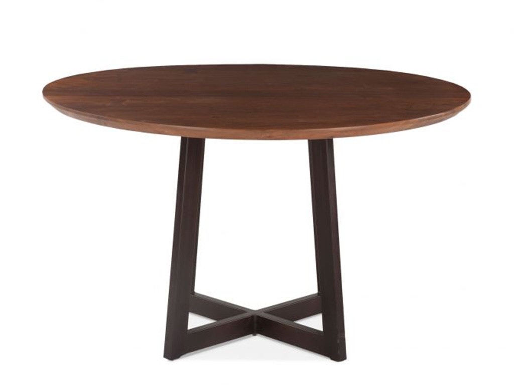 Home Trends & Design Mozambique 48 Round Dining Table Walnut FMZ-RD48WNAZ