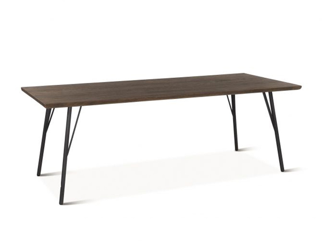 Home Trends & Design New York 86 Dining Table Black Weathered Teak FNY-DT86WT