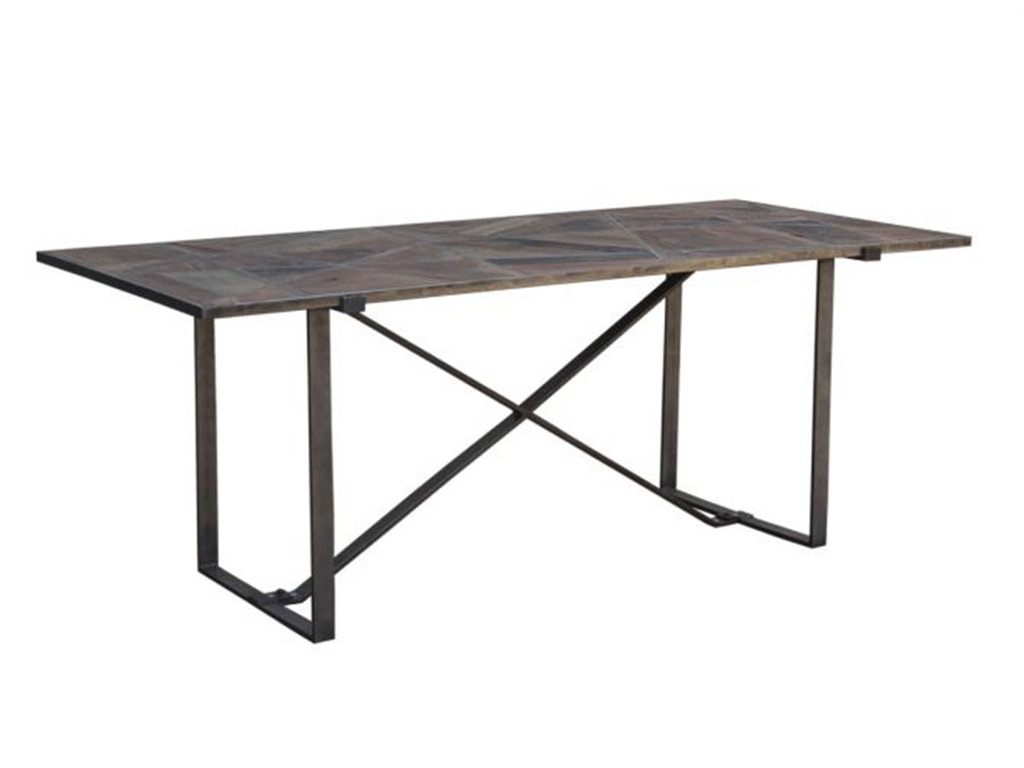 Home Trends & Design Old Mill 78 Geometric Dining Table FOM-DT78
