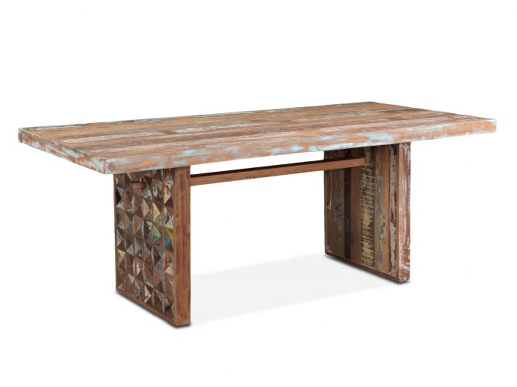 Home Trends & Design Rio 78 Carved Teak Wood Dining Table FRO-DT78MC