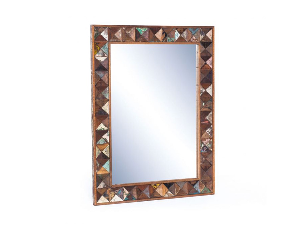 Home Trends & Design Rio 32 Carved Teak Wood Mirror FRO-MR32MC