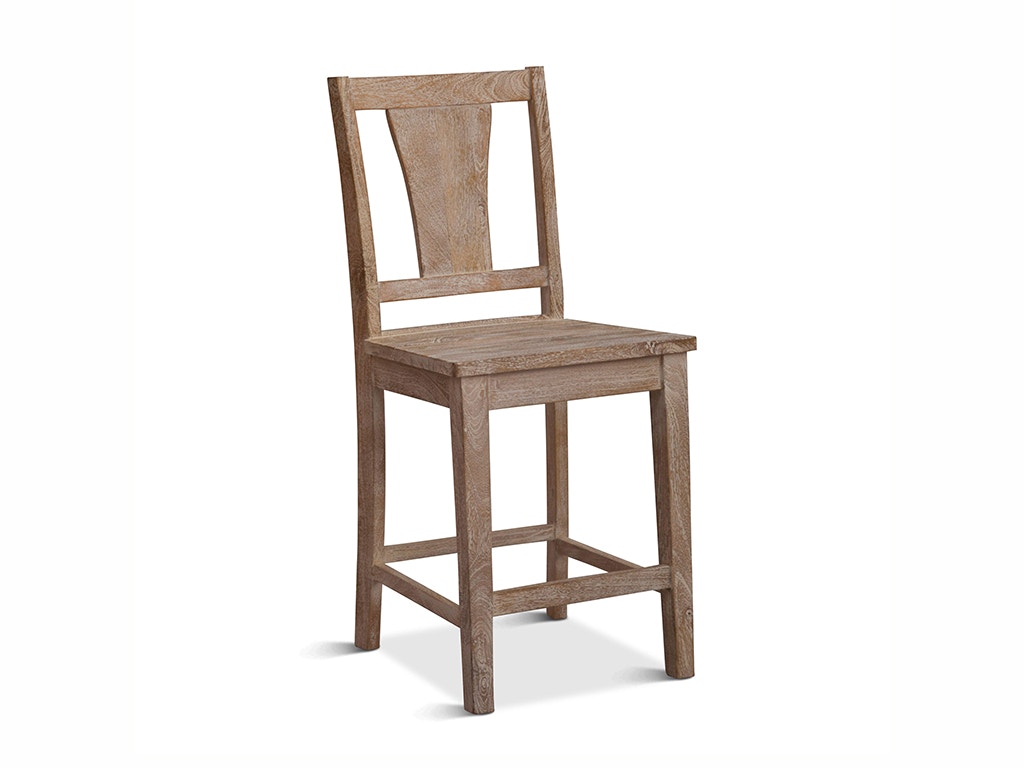 Home Trends & Design Solana Beach Counter Chair Whitewash FSL-CC19WW