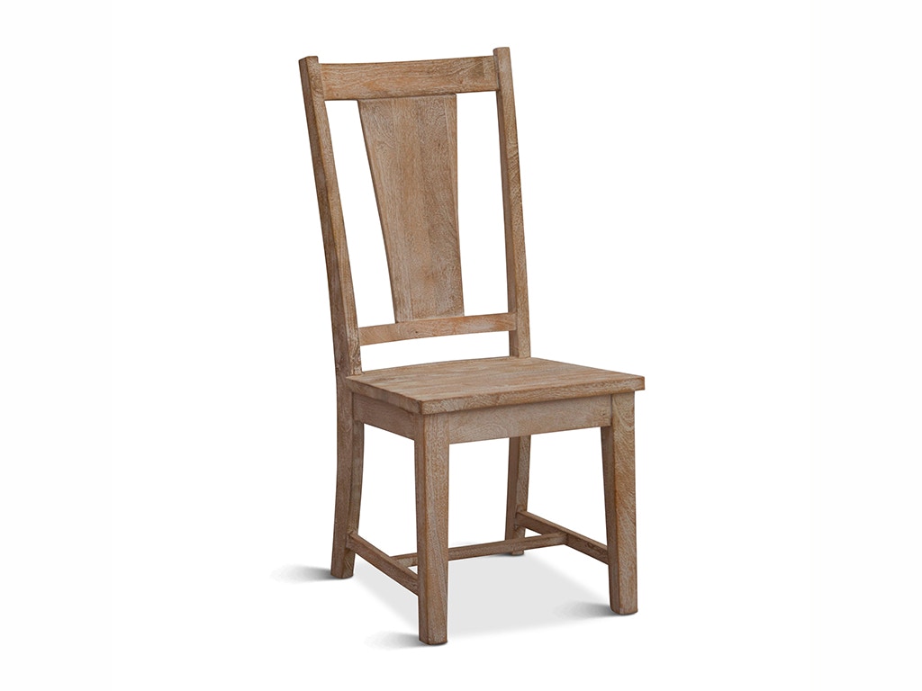 Home Trends & Design Casual Dining Solana Beach Dining Chair Whitewash  FSL-DC19WW - Furniture
