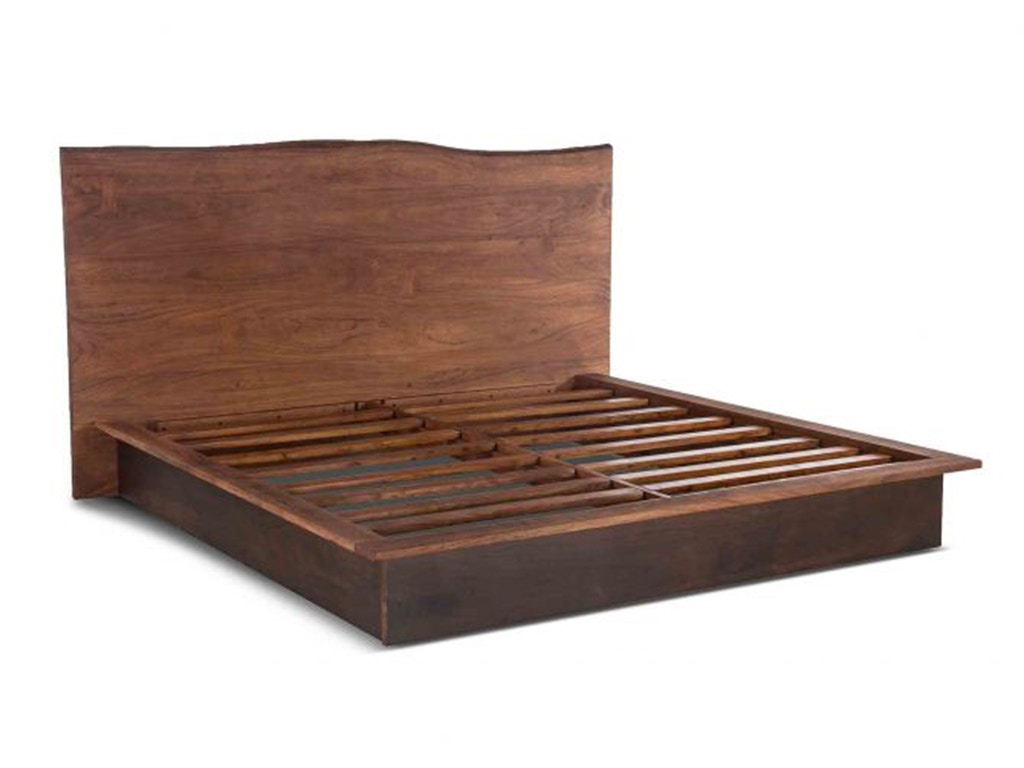 Home Trends & Design San Marino King Bed Raw Walnut FSM-PBKRWE