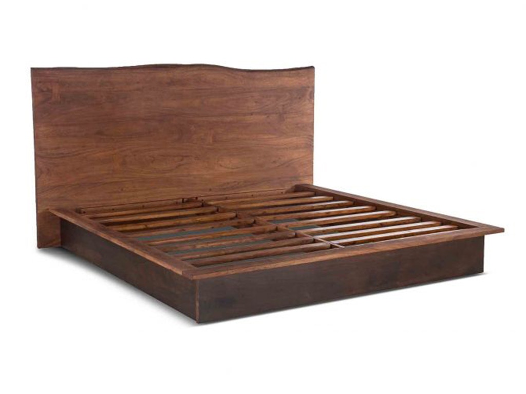 Home Trends & Design San Marino Queen Bed Raw Walnut FSM-PBQRWE