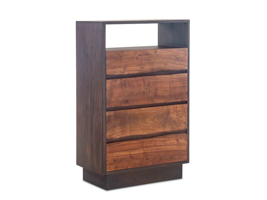 Home Trends & Design San Marino 34 Wide Tall Chest Raw Walnut FSM-TC34RWE