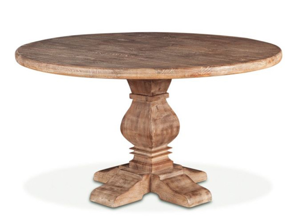 Home Trends & Design San Rafael 48 Round Dining Table Antique Oak FSR-RD48AO