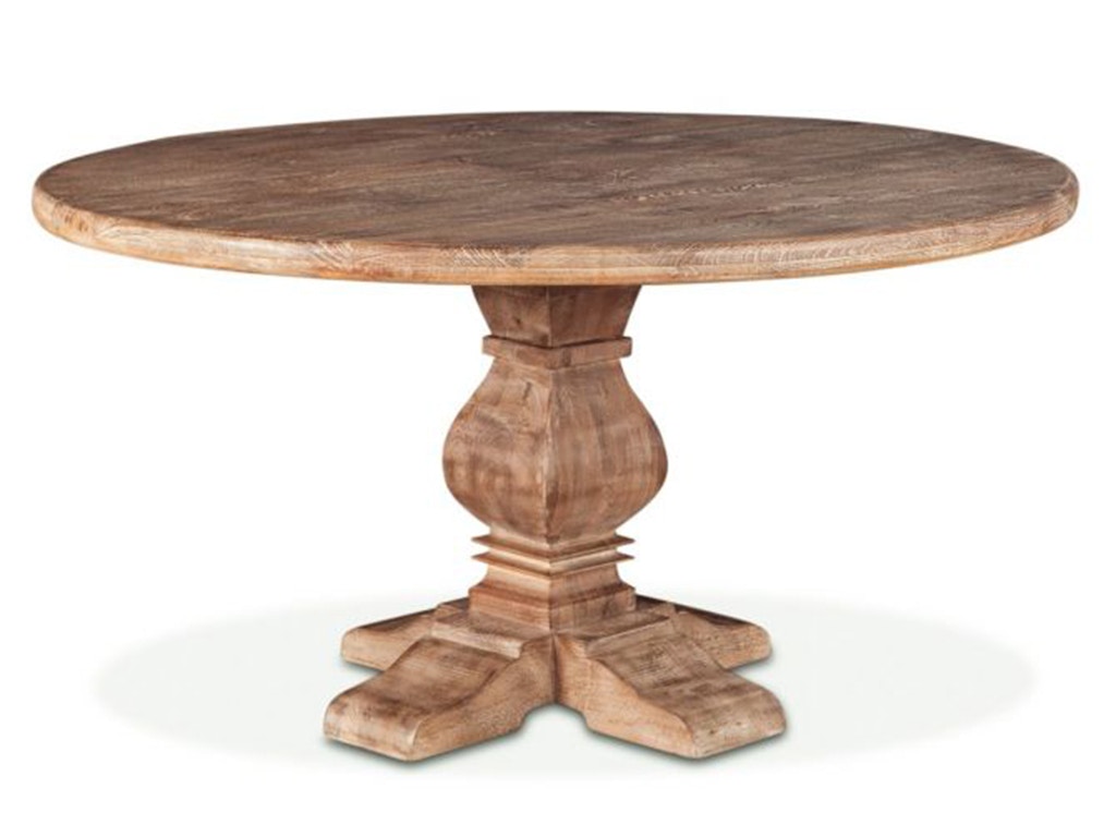 Home Trends & Design San Rafael 54 Round Dining Table Antique Oak FSR-RD54AO