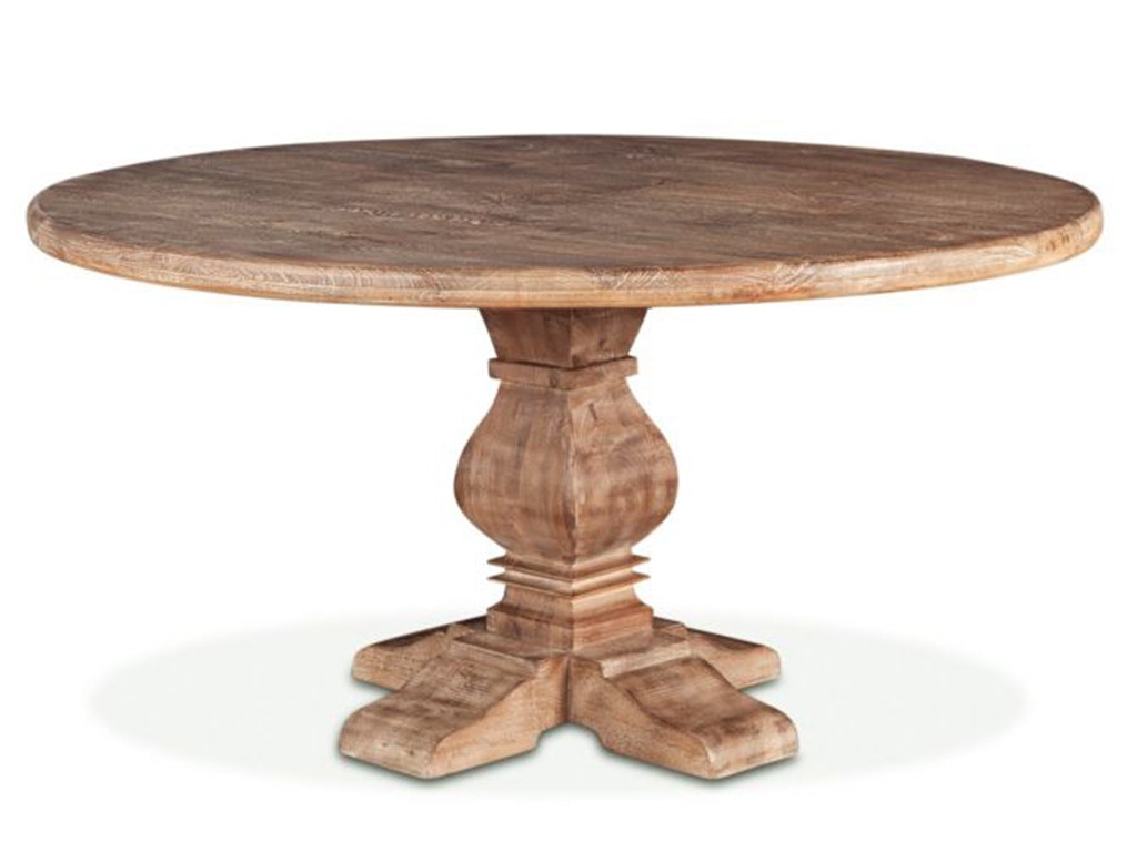 Home Trends & Design San Rafael 60 Round Dining Table Antique Oak FSR-RD60AO