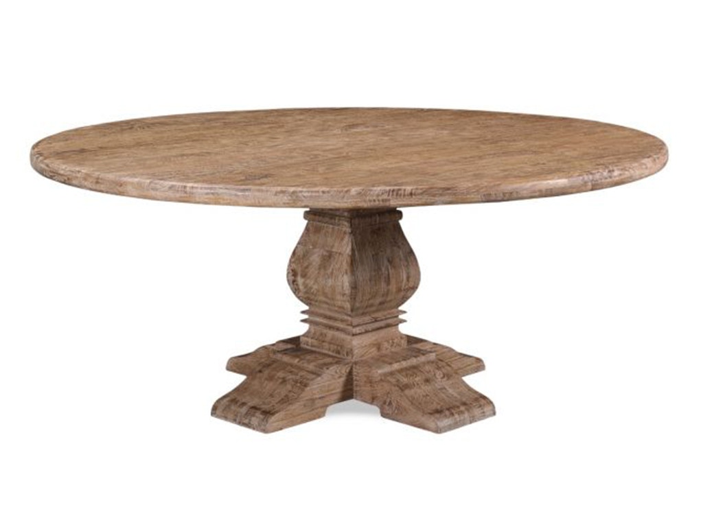 Home Trends & Design San Rafael 72 Round Dining Table Antique Oak FSR-RD72AO