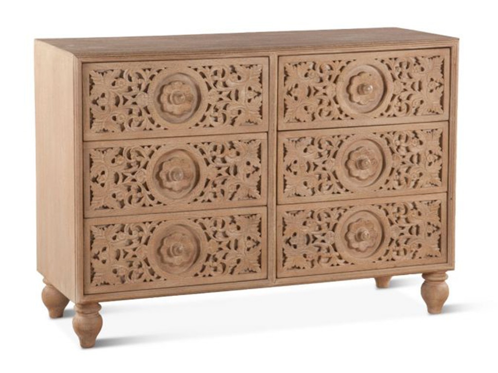 Home Trends & Design Taj 48 Dresser Whitewash FTJ-DR48WW-2