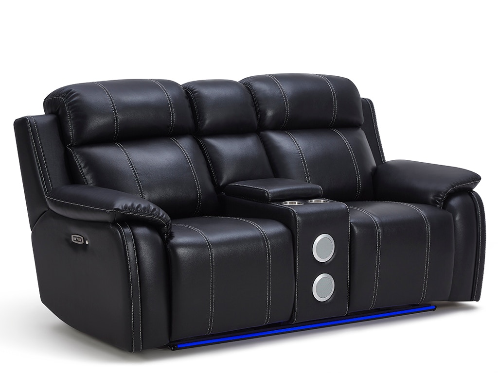 New Classic FUSION CONSOLE LOVESEAT with Speaker U3969-25-EBY