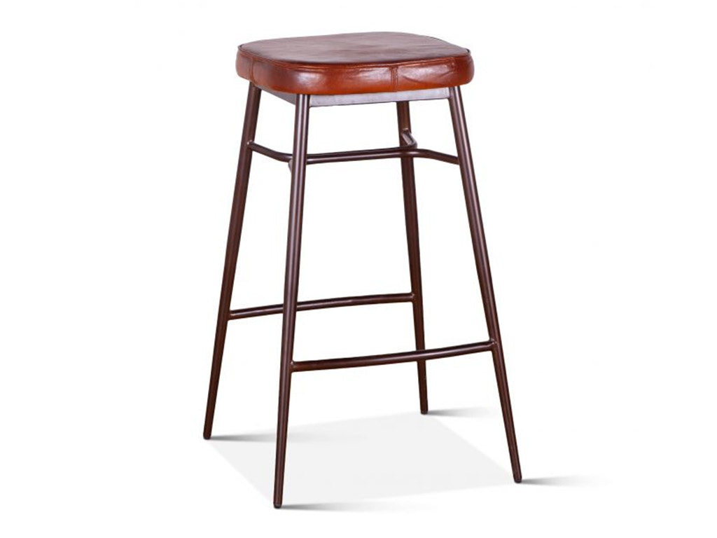 Home Trends & Design Wellington Backless Leather Bar Stool FWE-BC