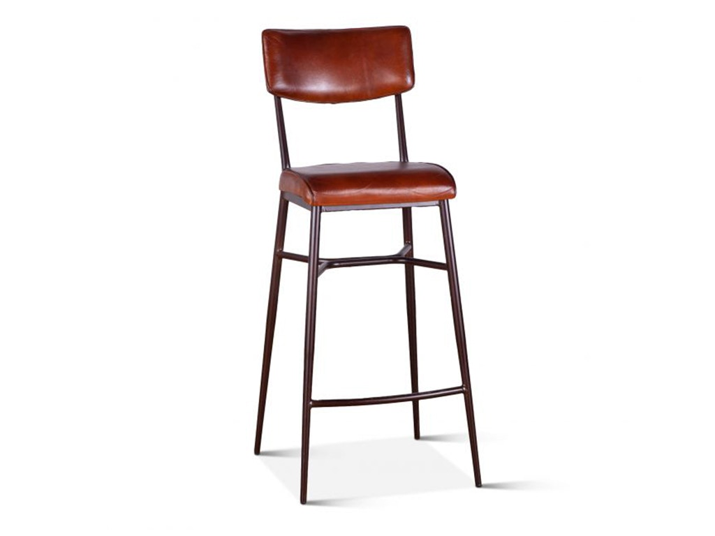Home Trends & Design Wellington High Back Leather Bar Chair FWE-CELBC