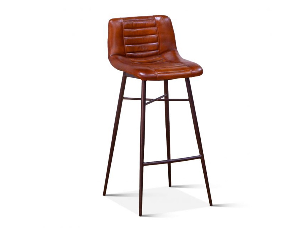 Home Trends & Design Wellington Low Back Leather Bar Chair FWE-RIVBC