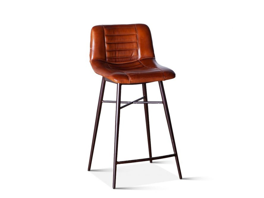 Home Trends & Design Wellington Low Back Leather Counter Chair FWE-RIVCC