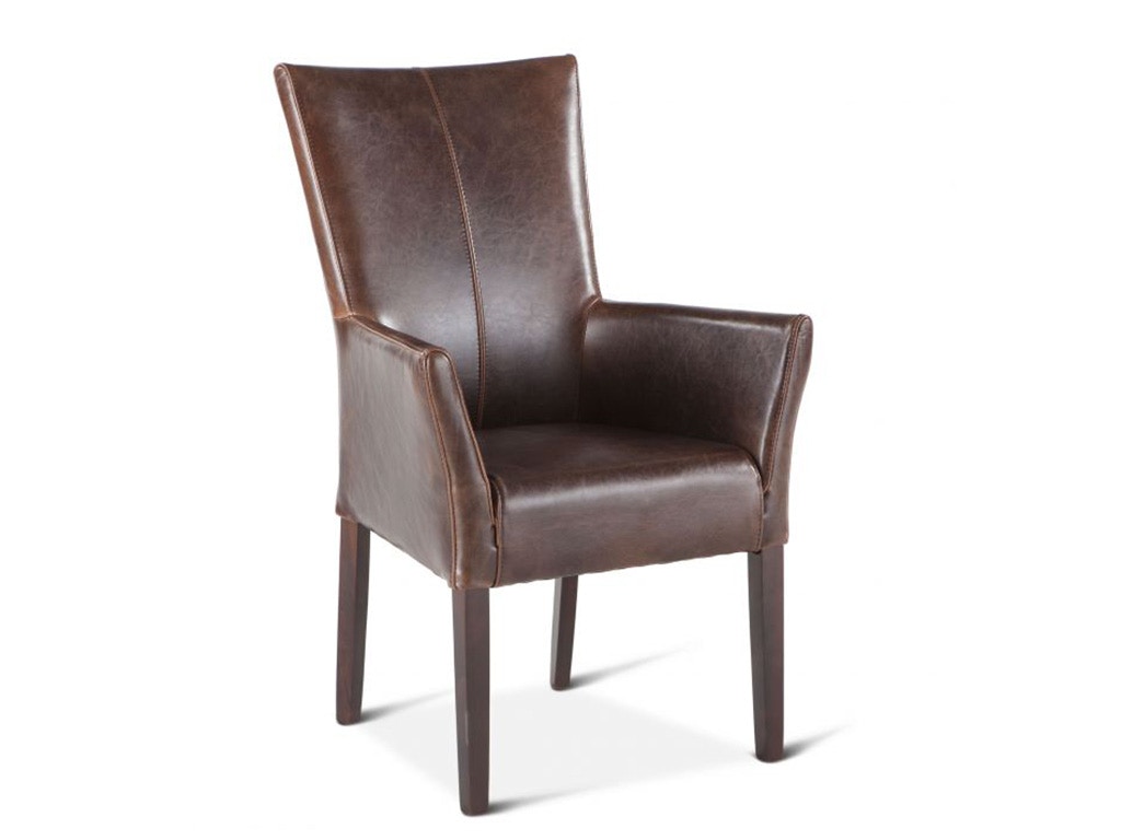 Home Trends & Design Jacob Leather Dining Armchair G201-081-532-47