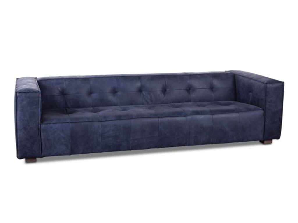 Home Trends & Design Milano Blue Leather Sofa G201-34004-493