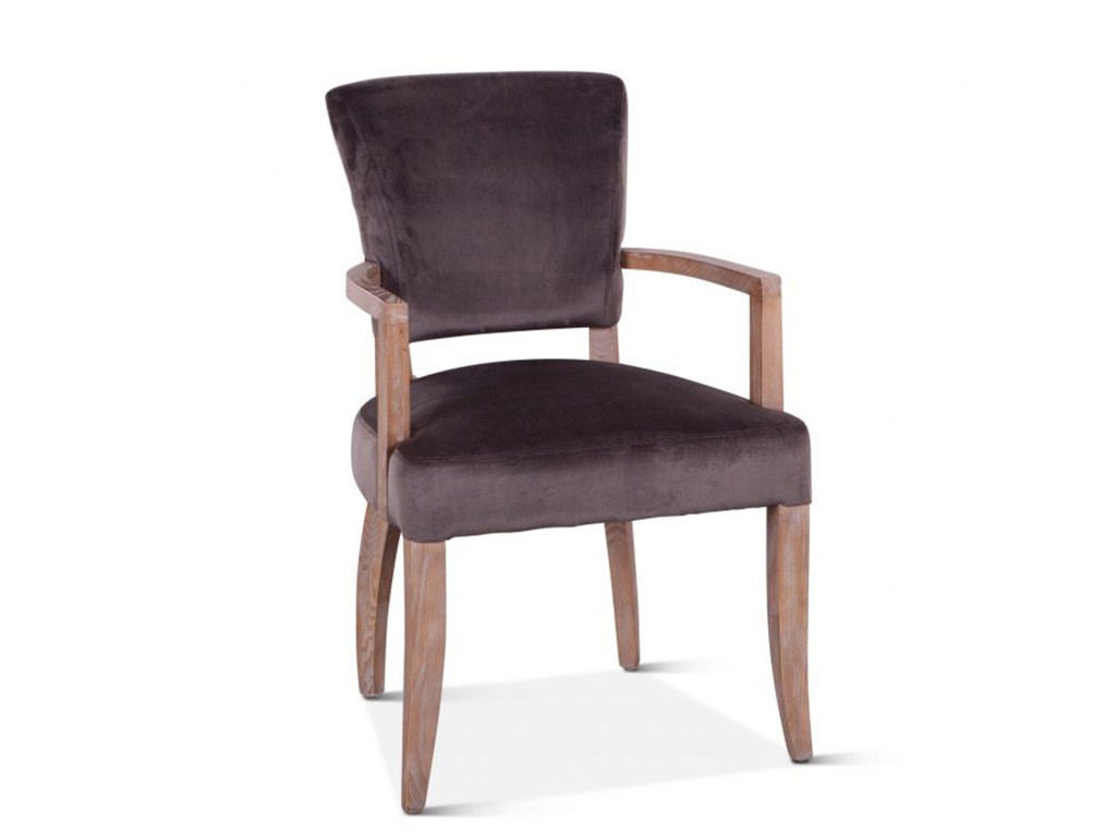 Home Trends & Design Mindy Arm Chair Asphalt Velvet G201-413-623-90