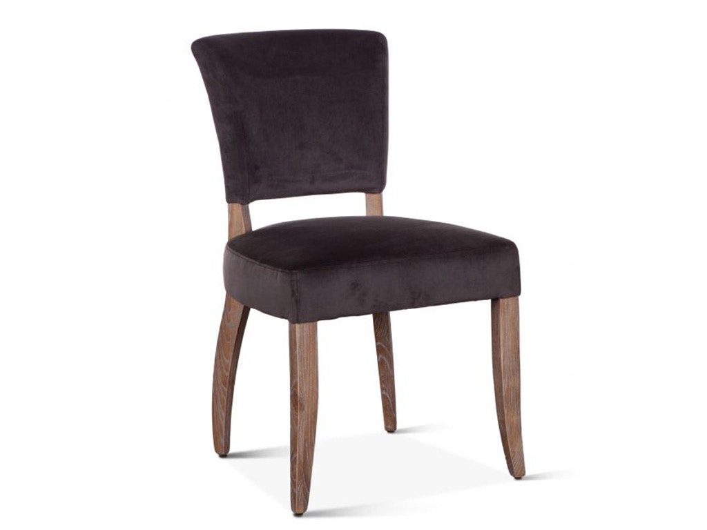 Home Trends & Design Mindy Side Chair Asphalt Velvet G201-414-623-90
