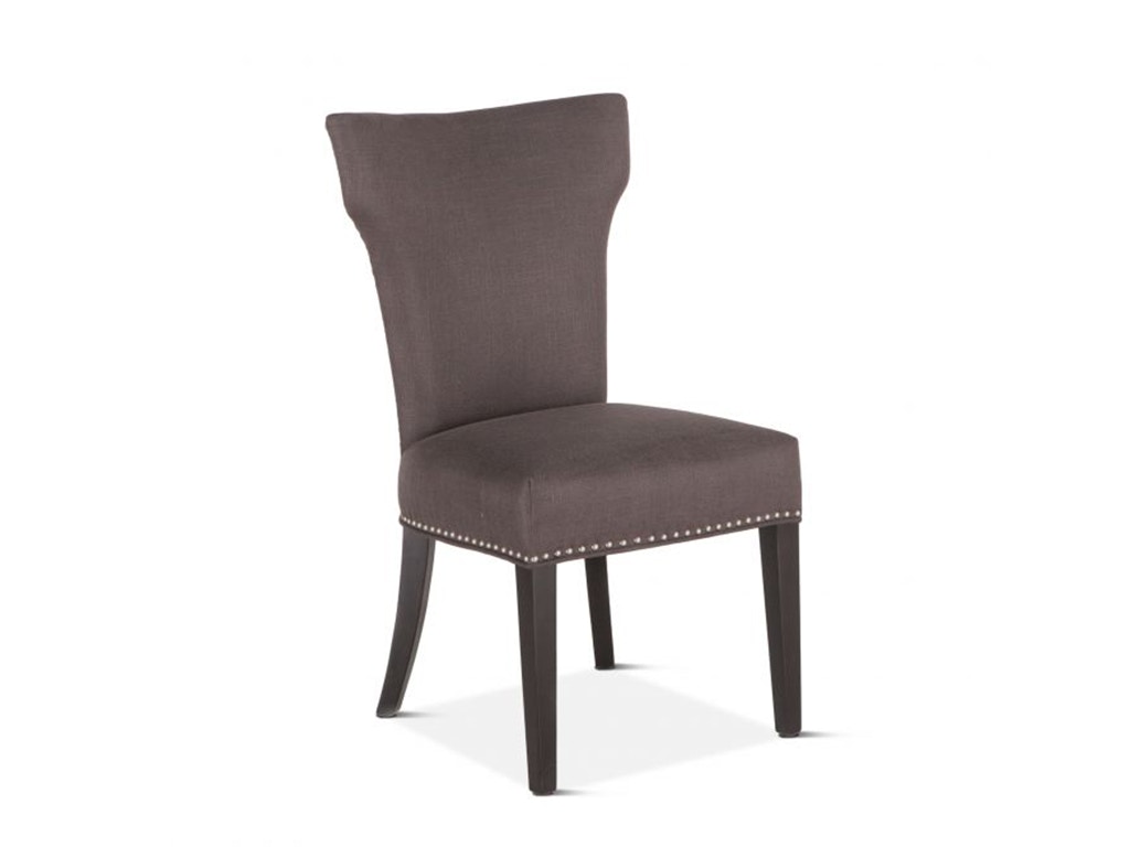 Home Trends & Design Rebecca Charcoal Gray Dining Chair with Java Leg G206-BEC-11-J