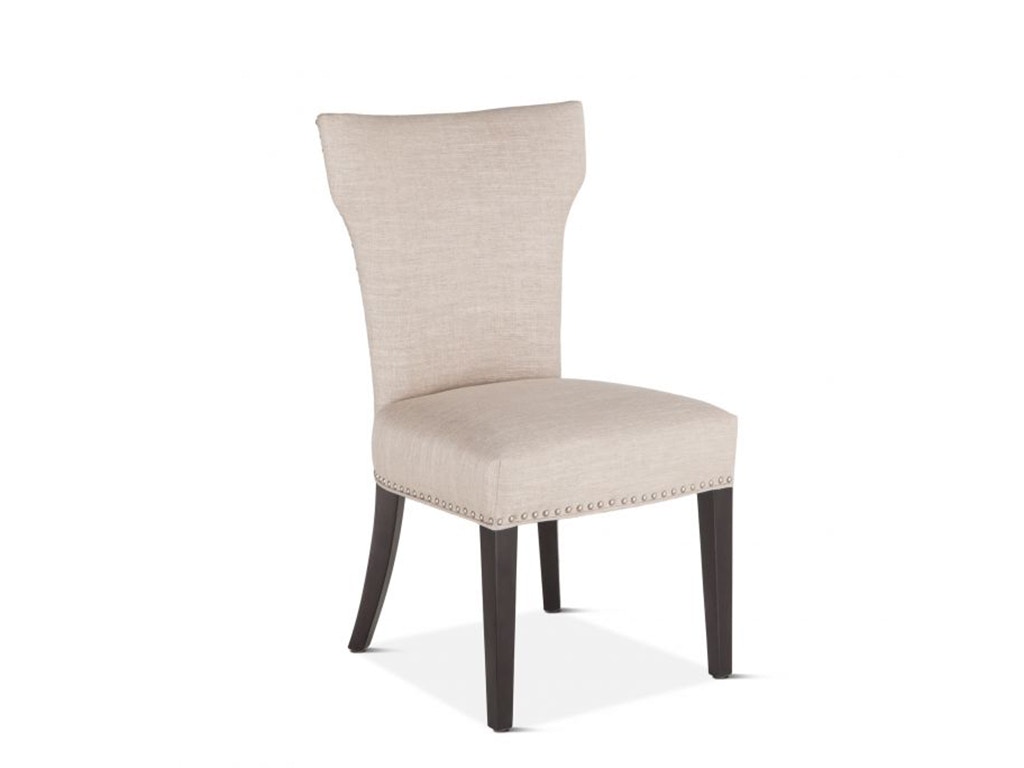 Home Trends & Design Rebecca Beige Dining Chair with Java Leg G206-BEC-B6-J