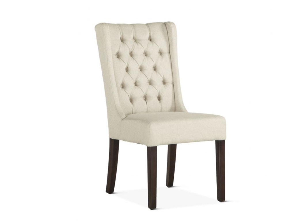 Home Trends & Design Lara Dining Chair Off-White with Dark Legs G206-LARA-04-D