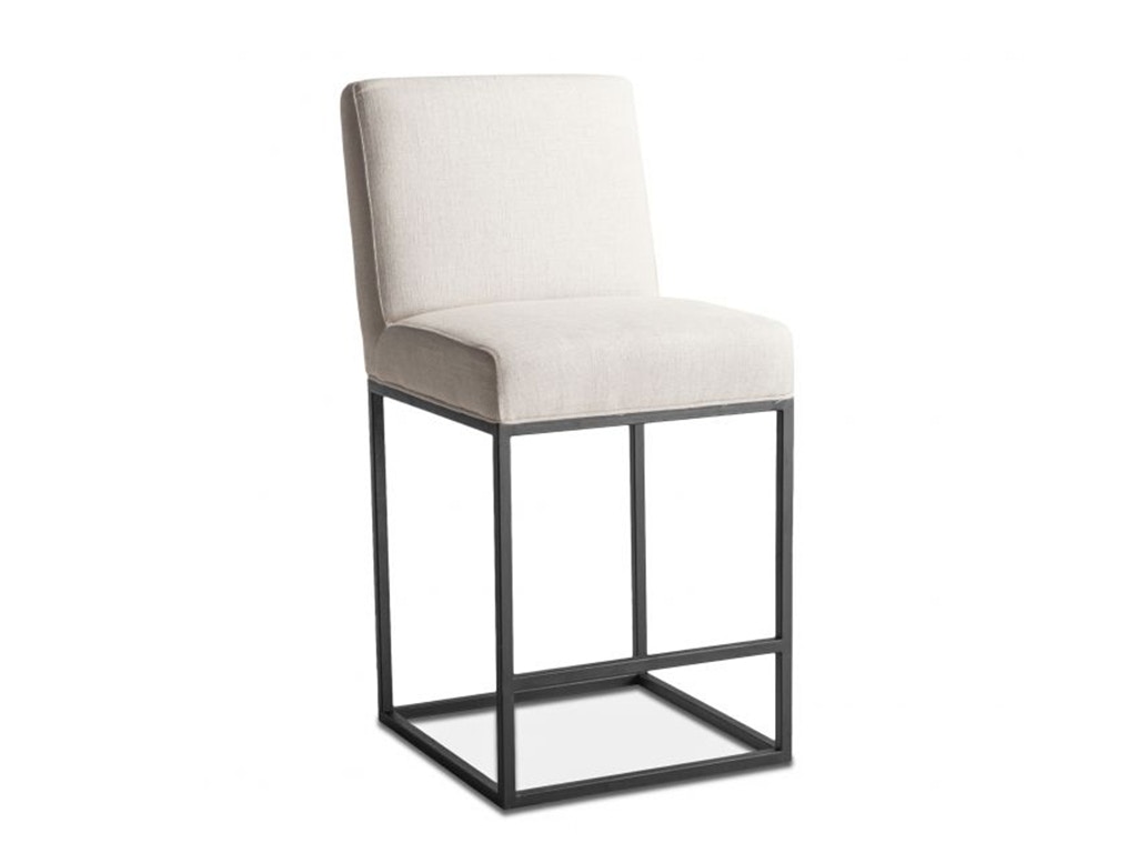 Home Trends & Design Renegade Off-White Linen and Iron Counter Chair G206-RENCC-04-AB