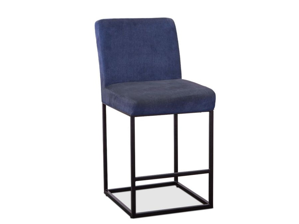 Home Trends & Design Renegade Rum Navy Linen and Iron Counter Chair G206-RENCC-R40-AB