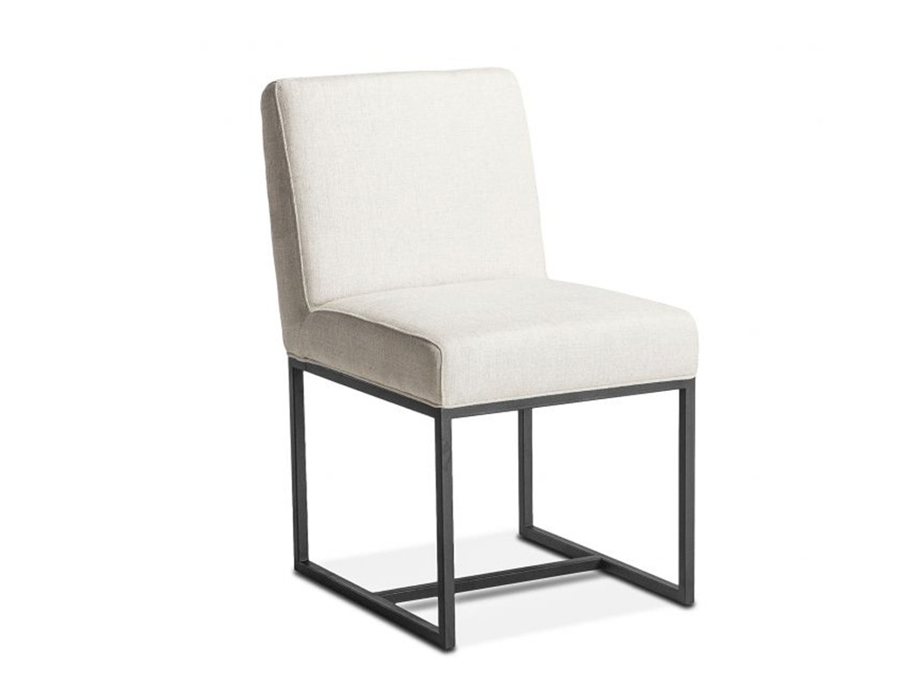 Home Trends & Design Renegade Off-White Linen and Iron Dining Chair G206-RENDC-04-AB