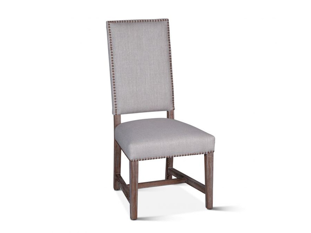 Home Trends & Design Darcy Dining Chair Greige Linen Driftwood Finish G235-DAR-203-55