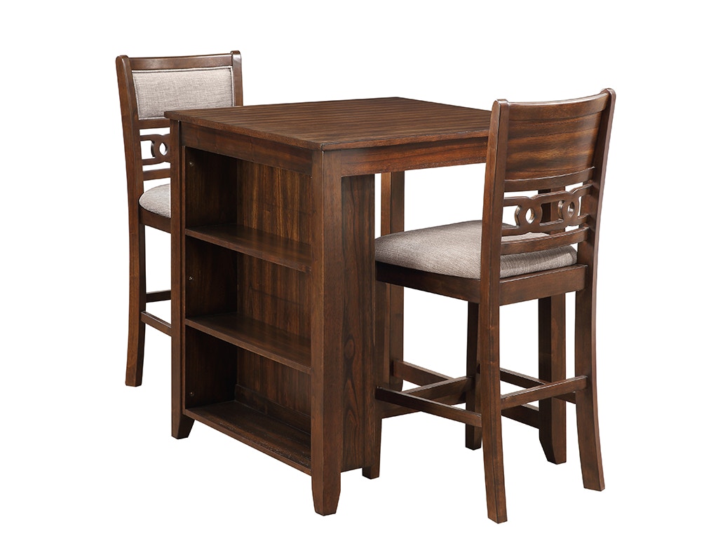 New Classic GIA 30 COUNTER TABLE + 2 CHAIRS & SHELF UNIT D1701-32S-CHY