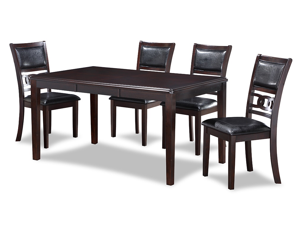 New Classic GIA 60 DINING TABLE + 4 CHAIRS D1701-160-EBONY