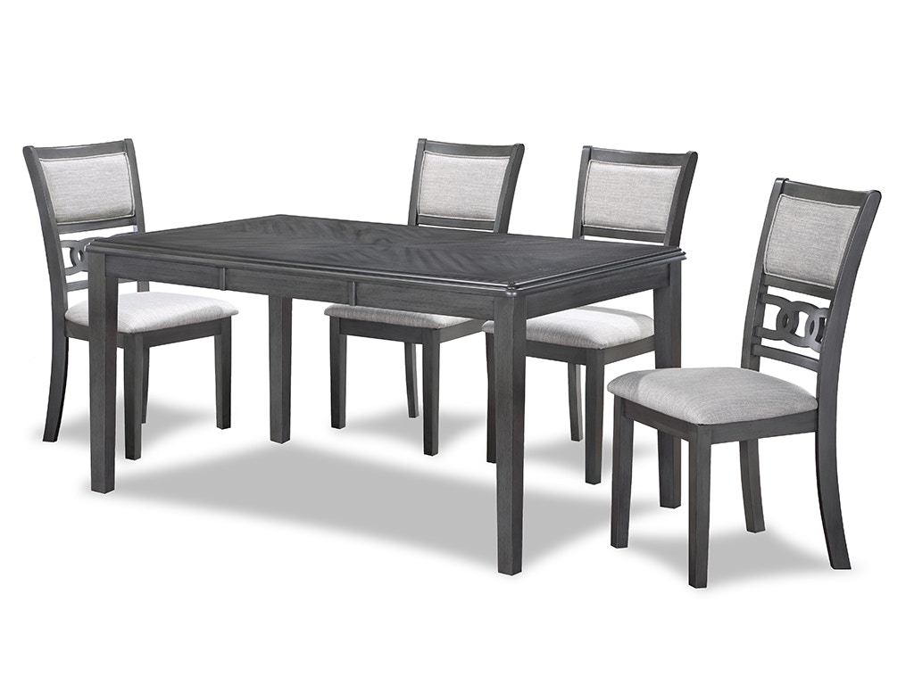 New Classic GIA 60 DINING TABLE + 4 CHAIRS D1701-160-GRY