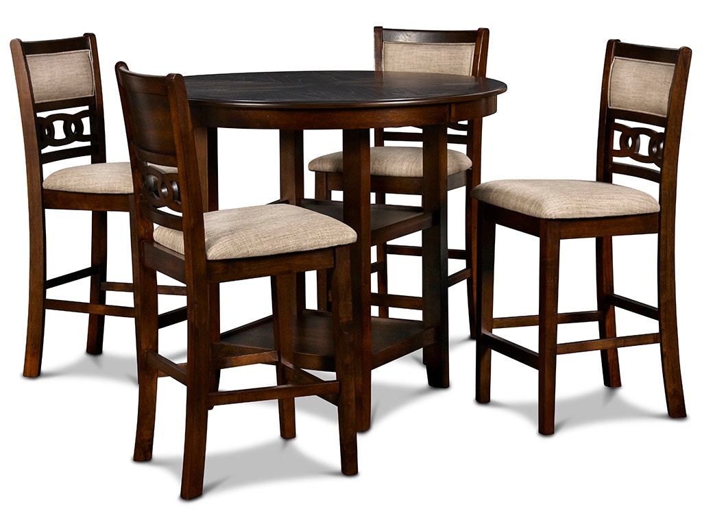 New Classic GIA 42 ROUND Counter Table + 4 Chairs D1701-52S-CHY