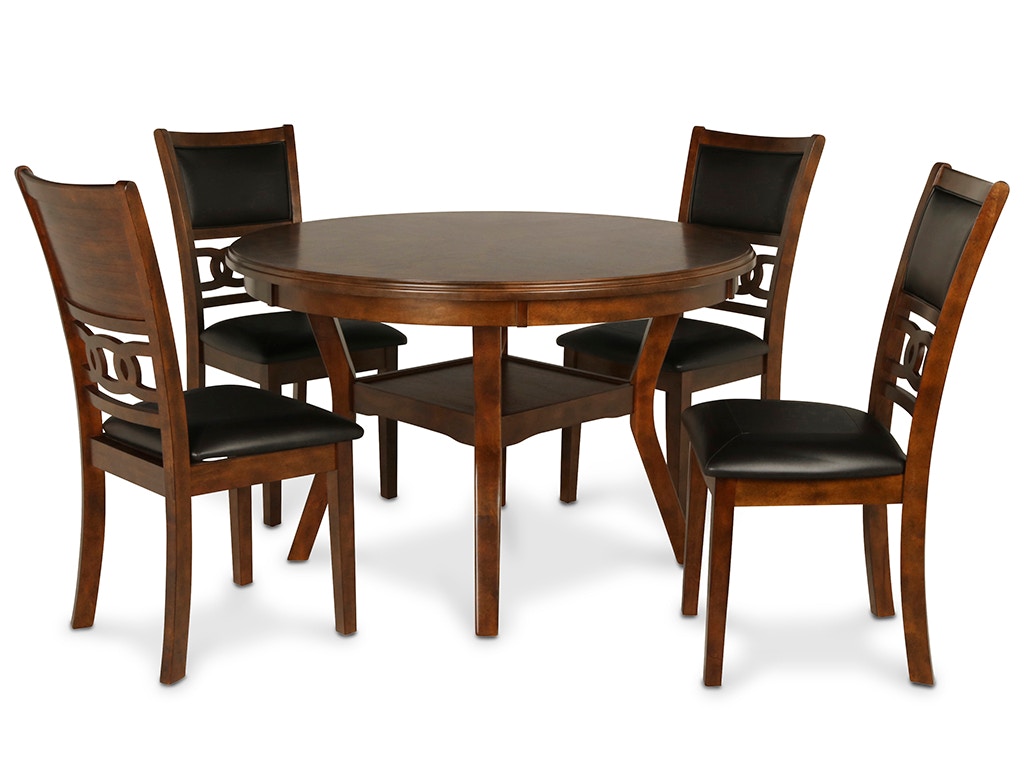 New Classic GIA 60 DINING TABLE + 4 CHAIRS D1701-160-BRN