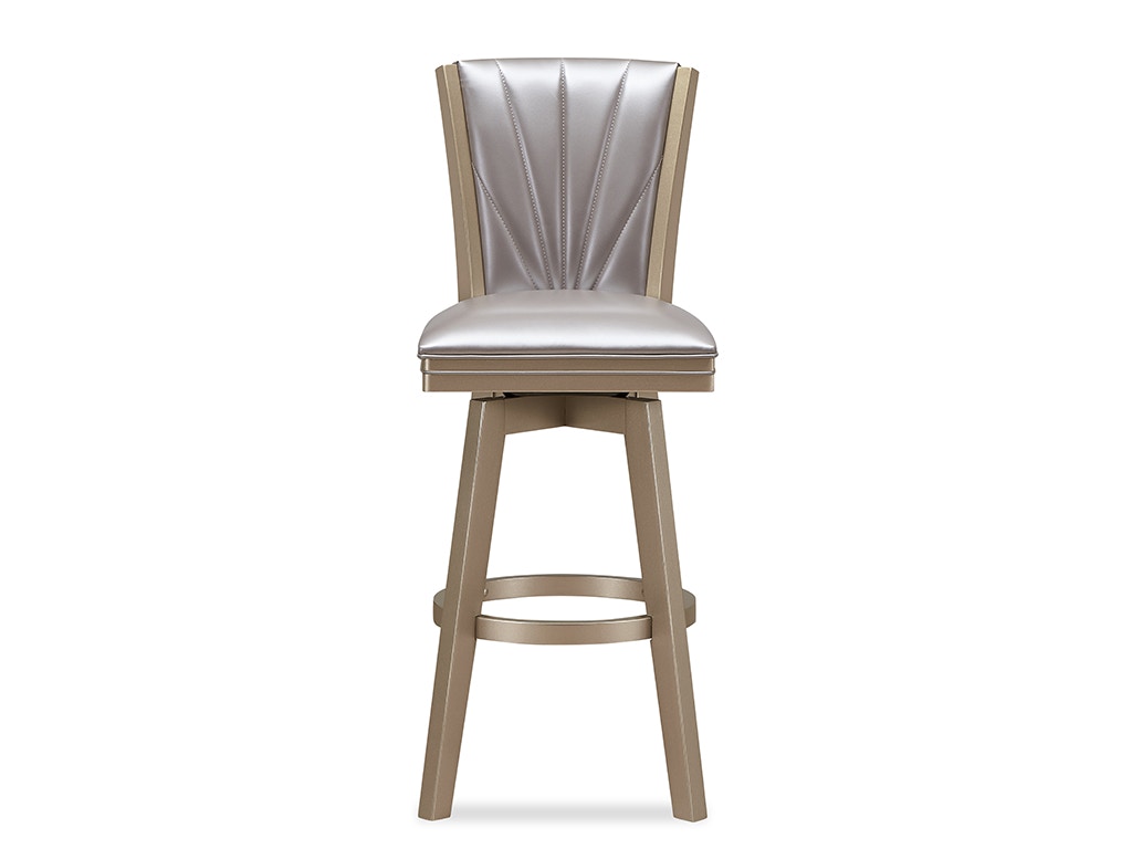 New Classic JAZZ 30 SWIVEL BARSTOOL - PEARL/GOLD S397-BS-GLD