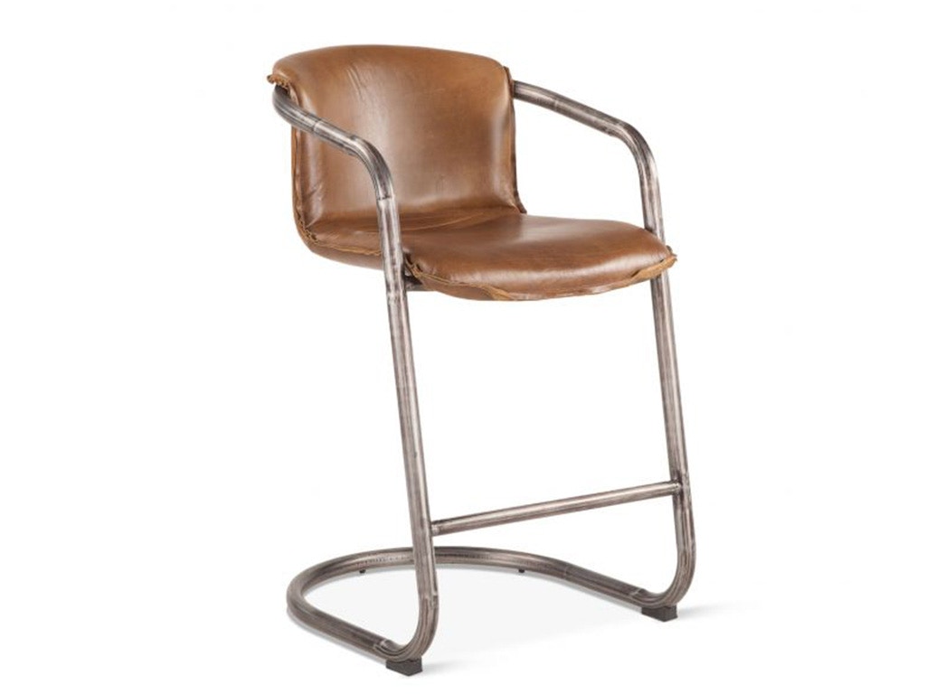 Home Trends & Design Portofino Leather Counter Chair Berham Chestnut GPF-CC22
