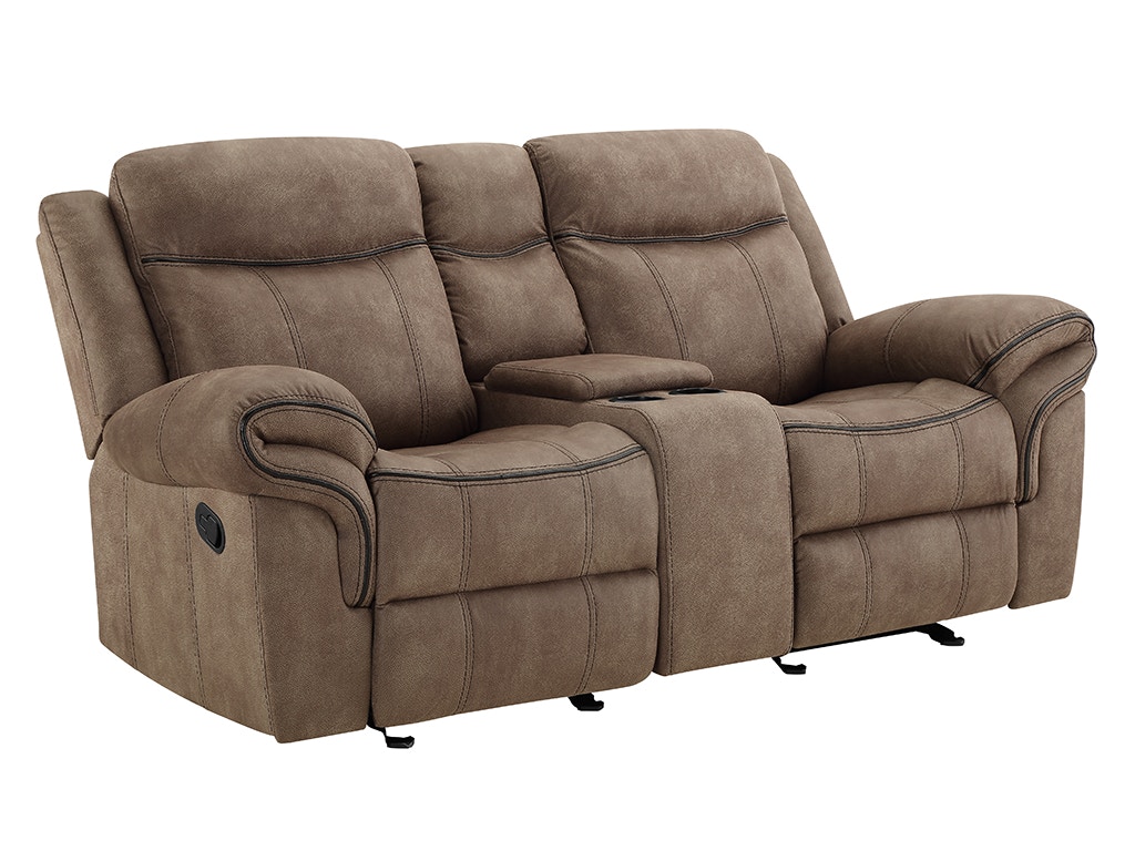 New Classic HARLEY GLIDER CONSOLE LOVESEAT with Dual Recliners U4220-25-LBW