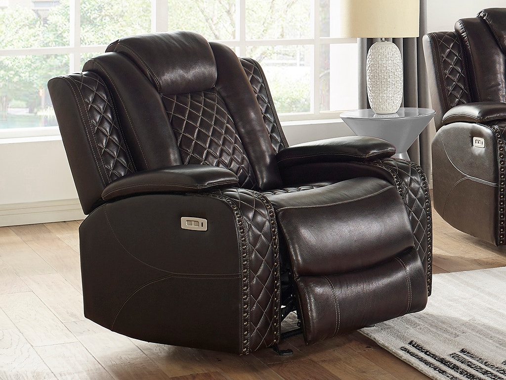 New Classic JOSHUA GLIDER RECLINER L1716-13-BRN