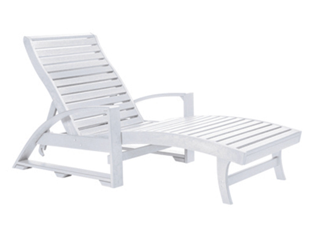 CR Plastic Products Chaise Lounge (with Hidden Wheels) L38