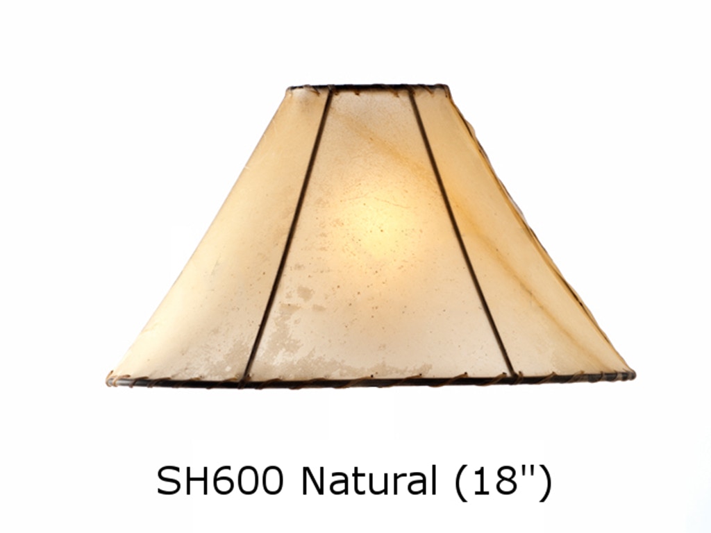 Mexican Country Imports Authentic Rawhide Lampshade - 18 Inch Natural SH600N