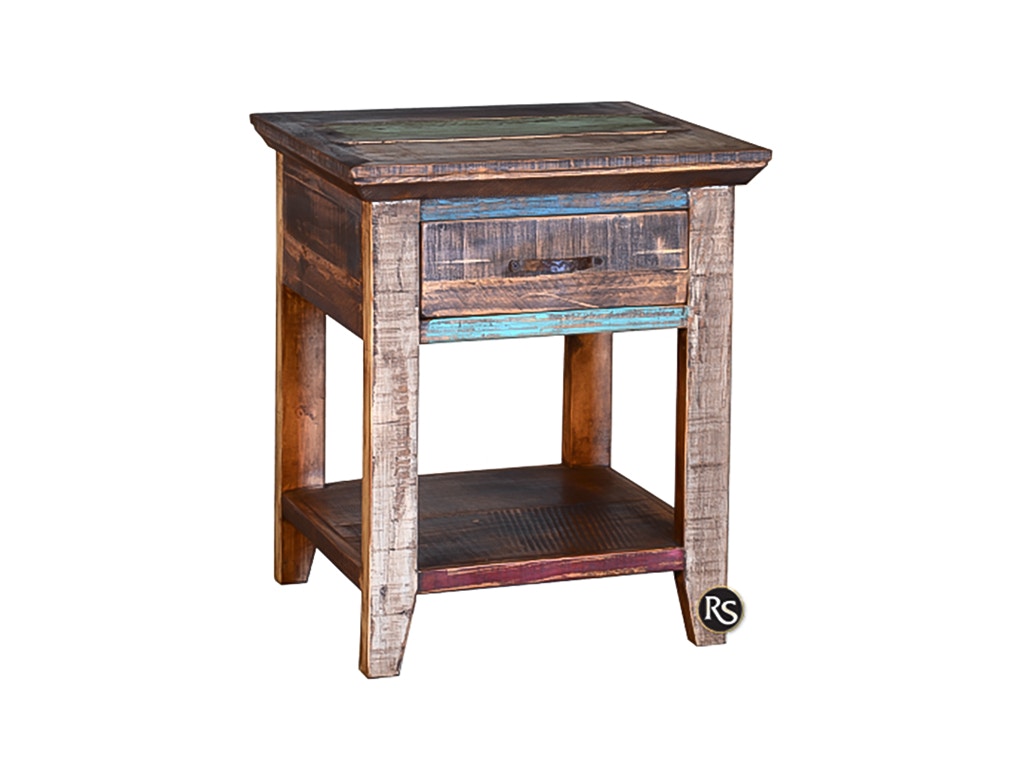 Rusticos Sierra 1 DRWR NIGHTSTAND LC BUR-01