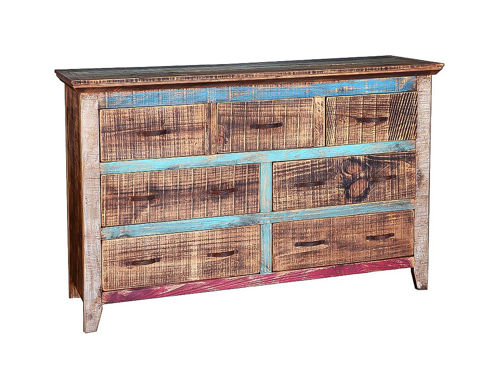 Rusticos Sierra 7 DRWR DRESSER LC COM-13