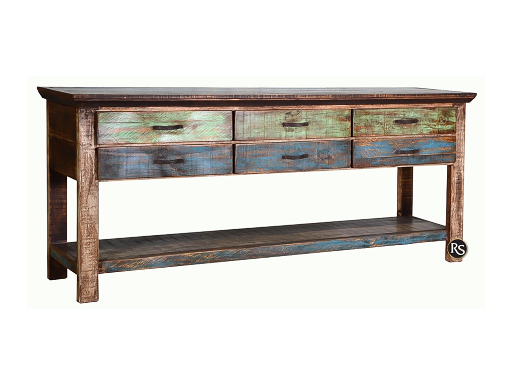 Rusticos Sierra 6 DRWR SIDE SERVER LC CON-02
