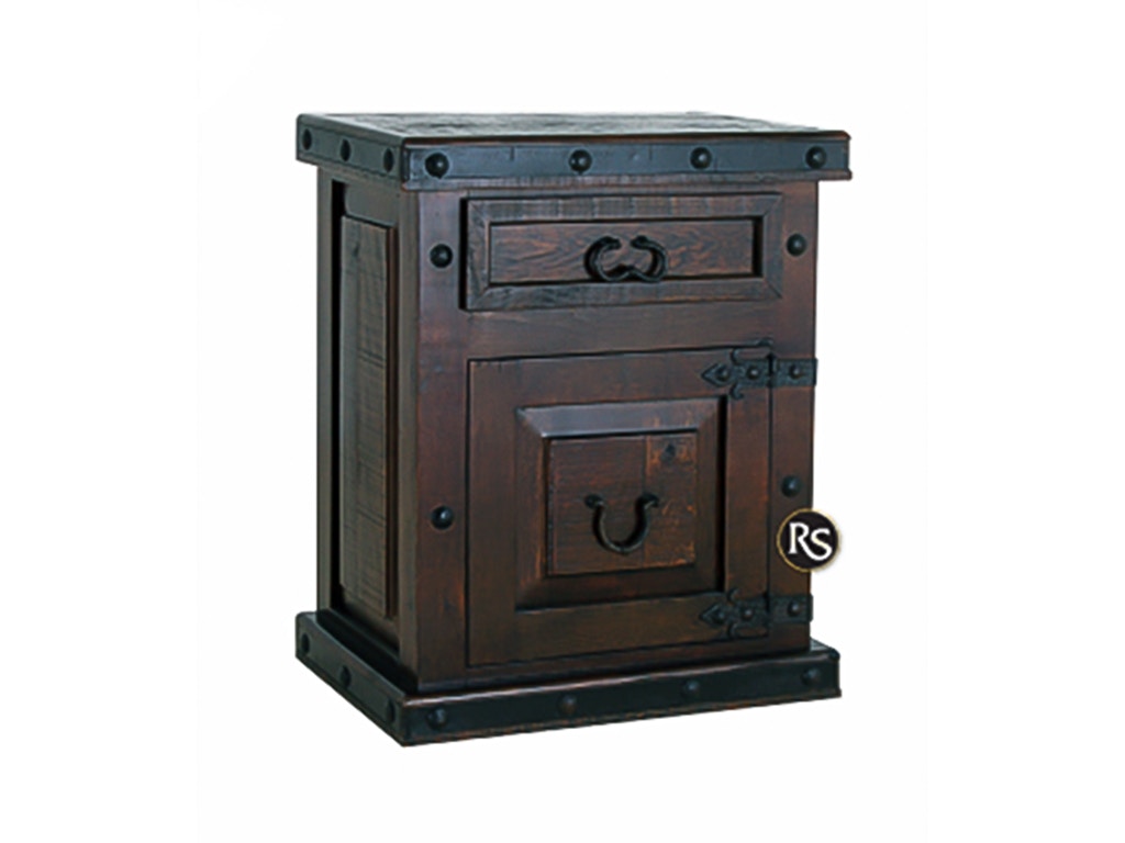 Rusticos Sierra HACIENDA NIGHTSTAND LG BUR-01