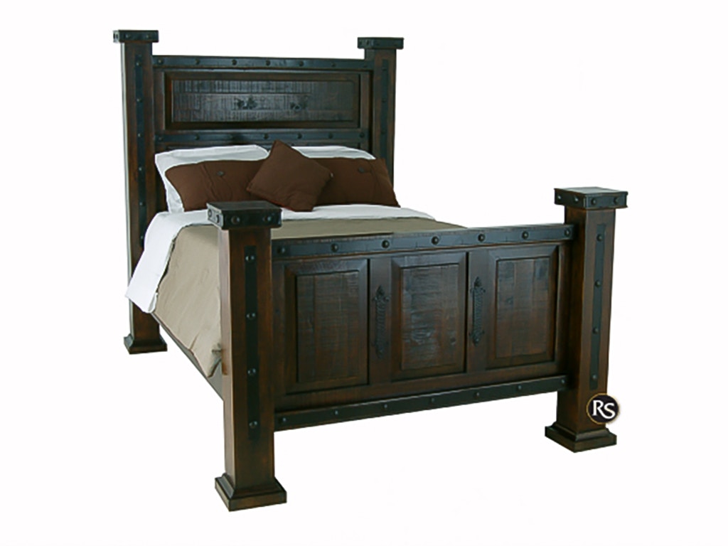 Rusticos Sierra HACIENDA QUEEN SIZE BED LG CAM-00